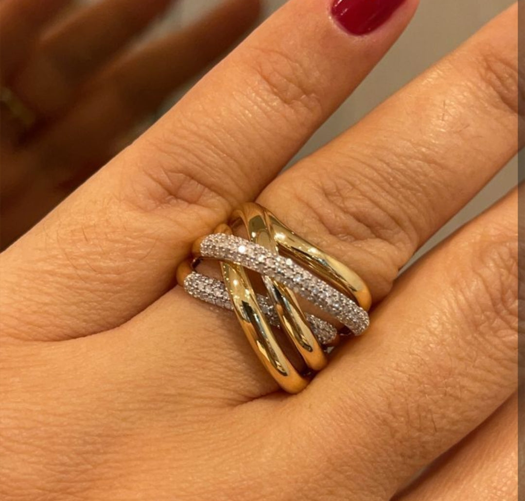 The Woven Radiance Statement Ring